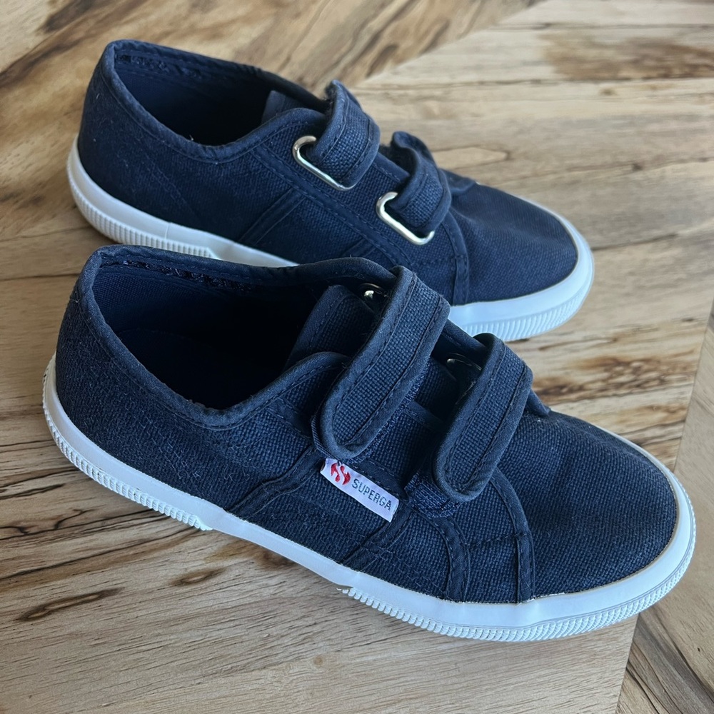 Boys Superga canvas Velcro shoes